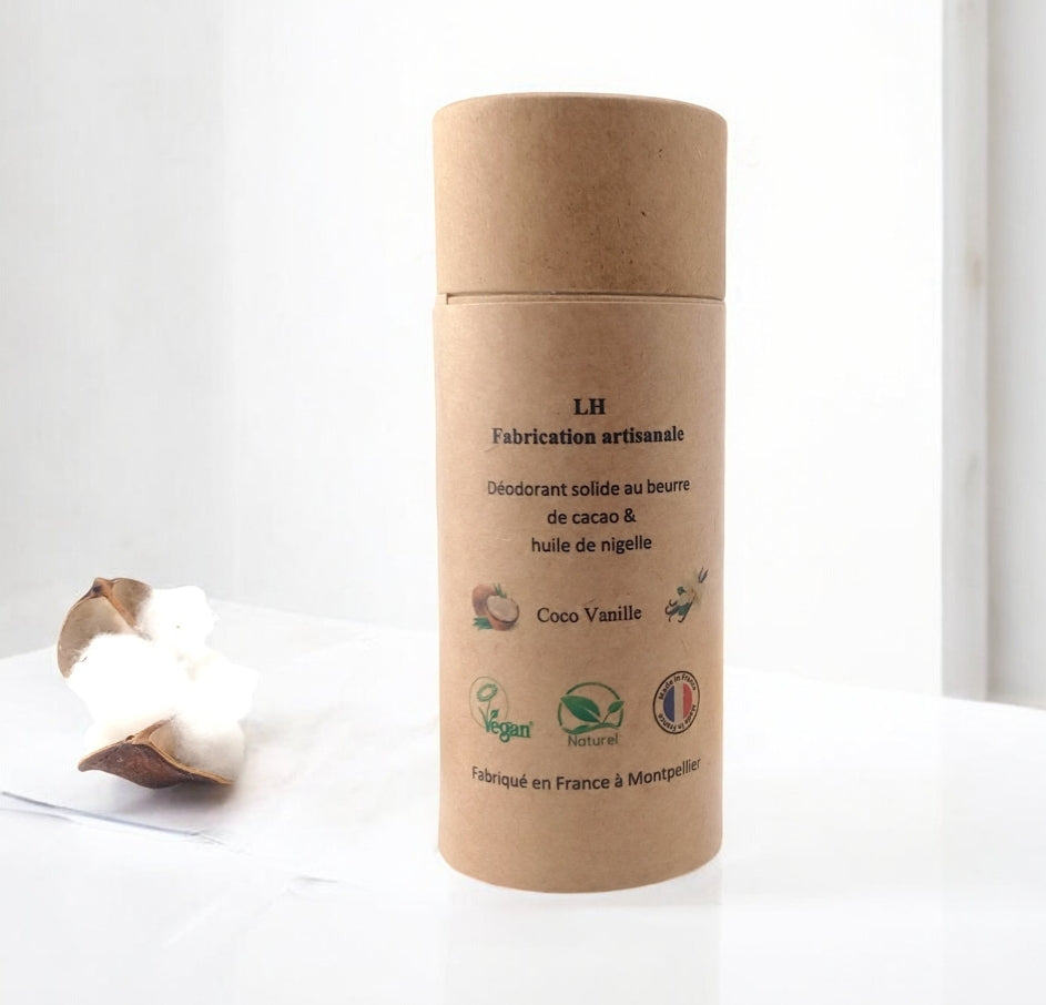 Déodorant naturel Coco Vanille enrichi en huile de nigelle