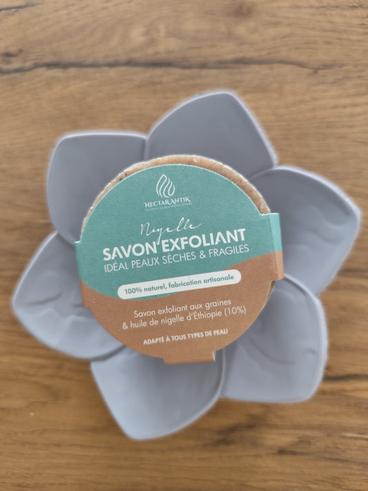 Savon exfoliant à l'huile et graines de Nigelle